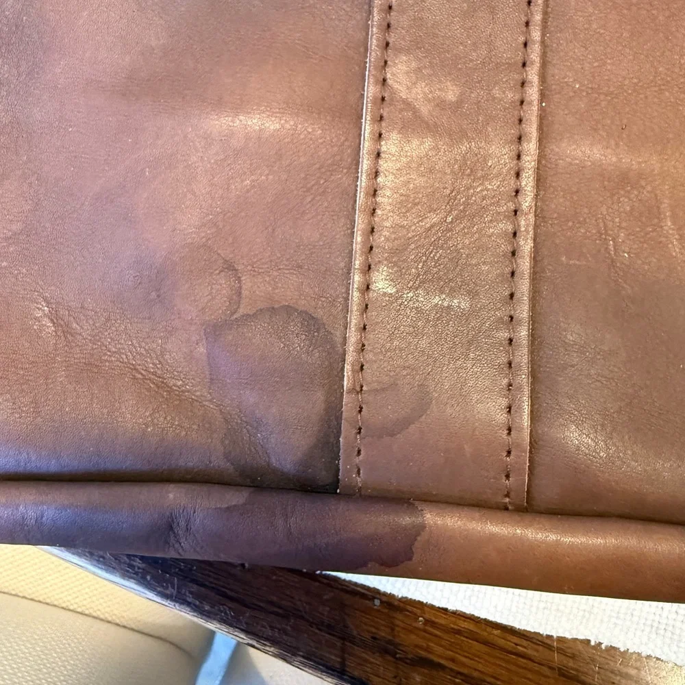Athalon Brown Leather Men's Briefcase - Brown Leather Laptop Bag